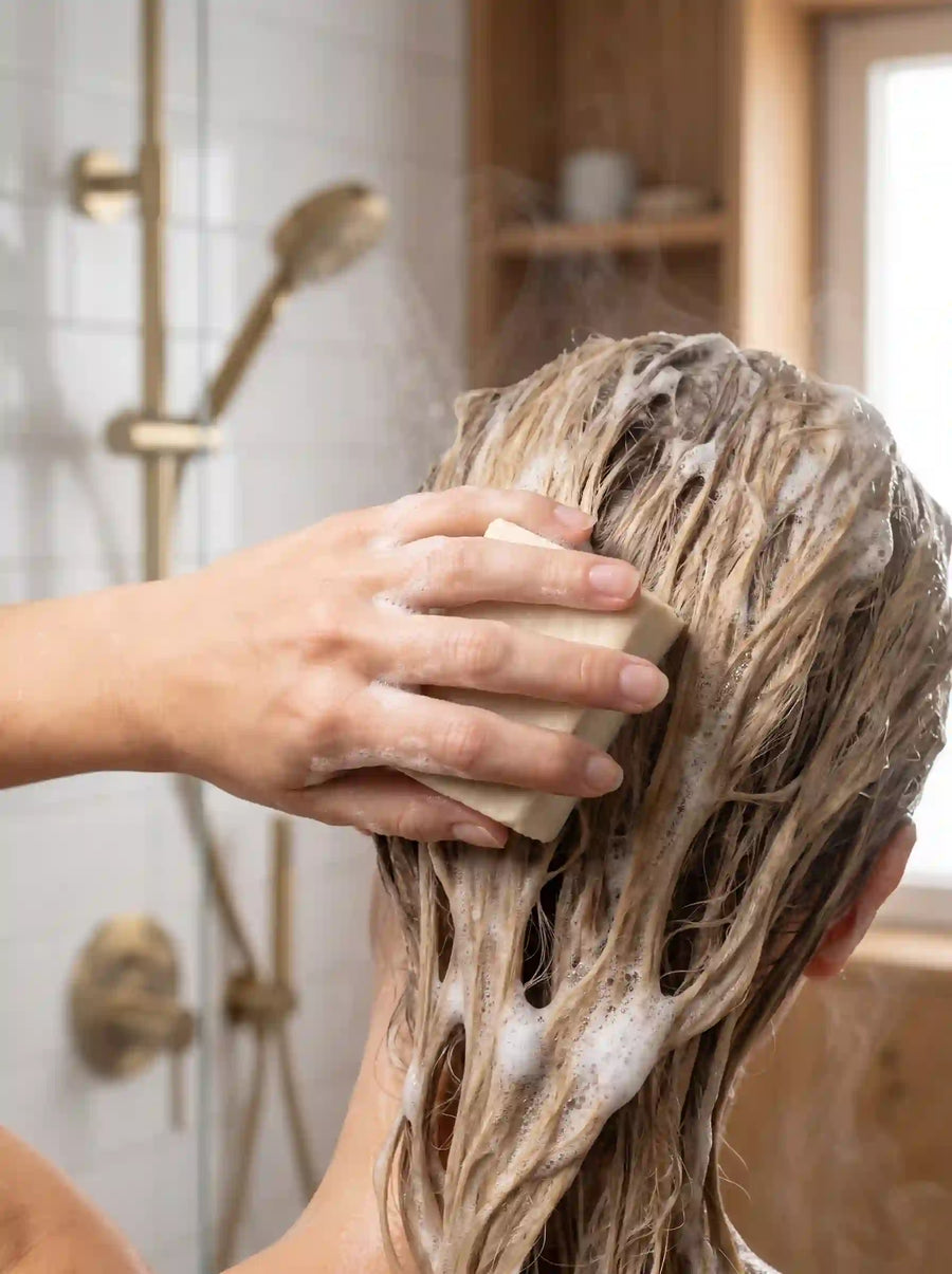 Bamboo Milk Shampoobar – fast shampoo til normalt hår, fra ÆLOA