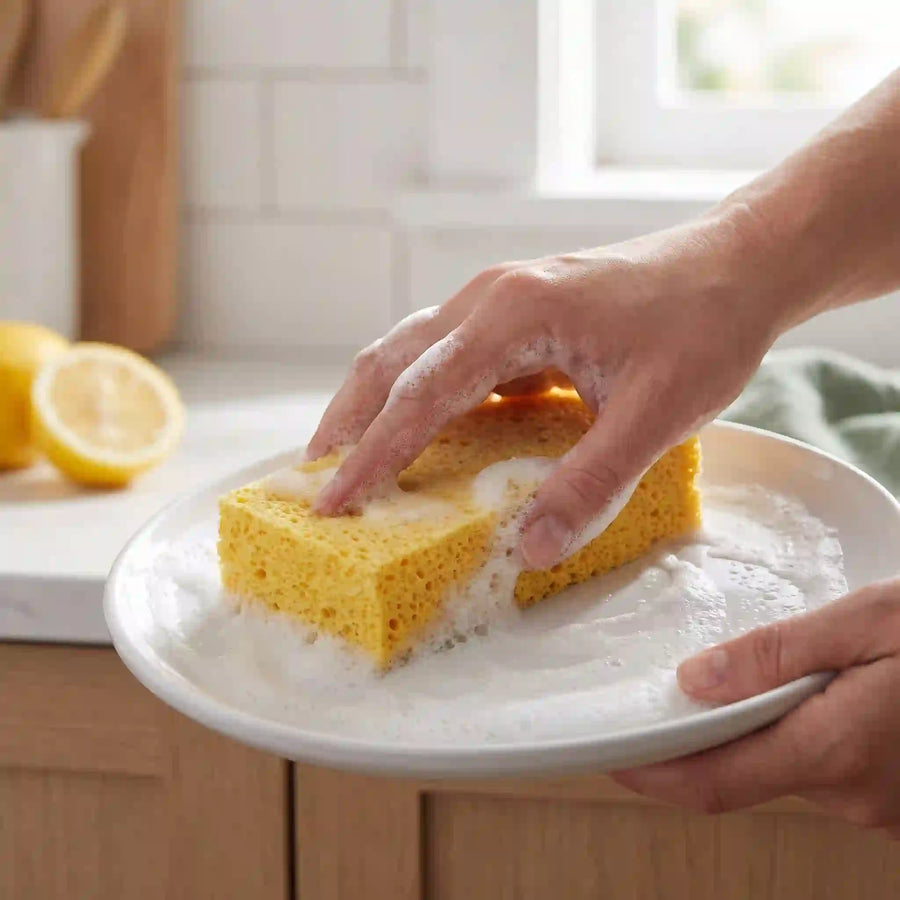 Opvaskesvamp i cellulose – komposterbar